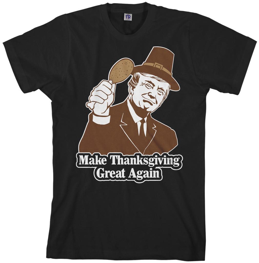 Make Thanksgiving Great Again Men s T-Shirt Donald Trump XL