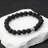 Bracciale da Uomo in Pietra Vulcanica Naturale Bracciale 12 Segni Zodiacali Vergine Capricorno Toro Acquario Sagittario Cancro Ariete