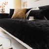 Warm Sofa Cover Plush Universal Couch Slipcovers Modern Solid Color Sofa Towel for Living RoomFlannel Sofa Cushion Thick Winter