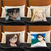 SSummertime RRendering Pillow Case Plush Pillow Cases Home Decoration Pillow Cover for Sofa Bed Chair Living Room