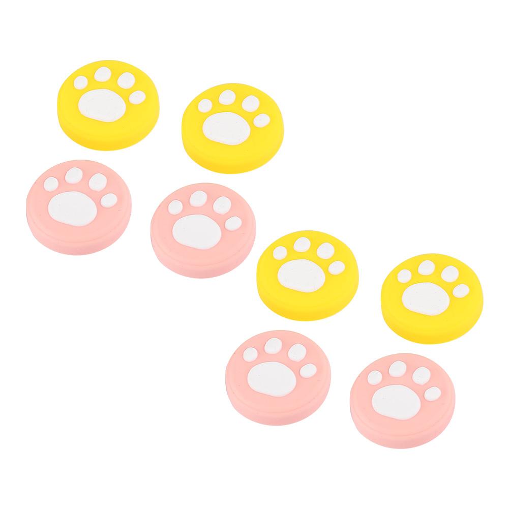 

2 комплекта колпачков для стиков в виде кошачьих лапок для Switch, колпачки для контроллера, игрушки с приятными тактильными ощущениями002