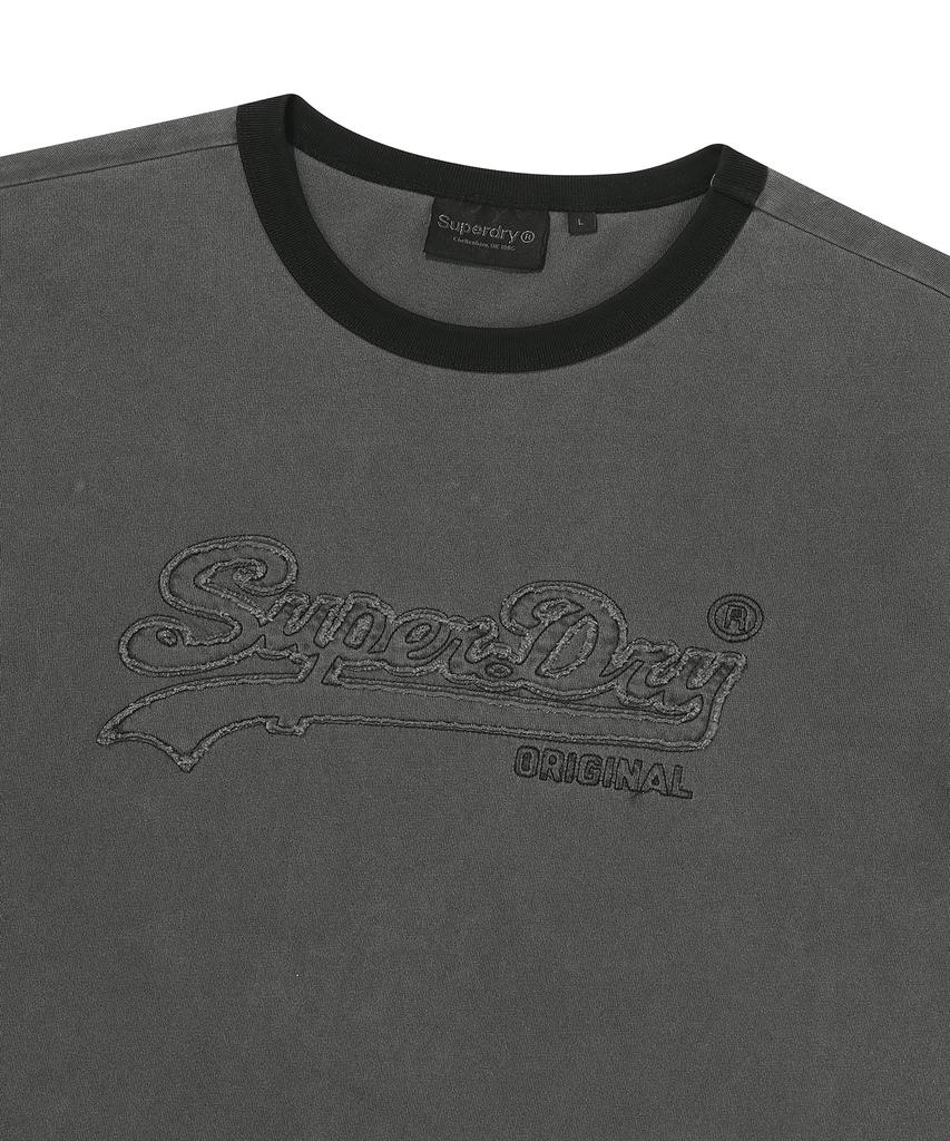 Syupeodeulai Patch Ringer T-Shirt Charcoal Sduiscq56Chl