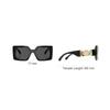 Versace Logo Square Sunglasses Women Sunglasses Black VE4478U