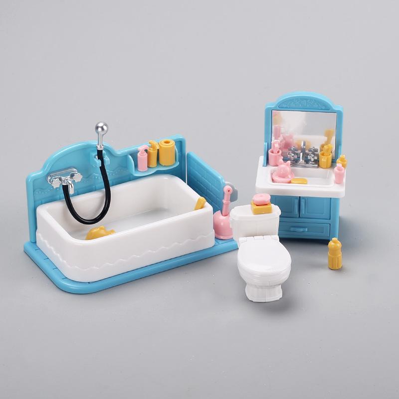 Mini Bathroom Vanity Set for Pretend Play