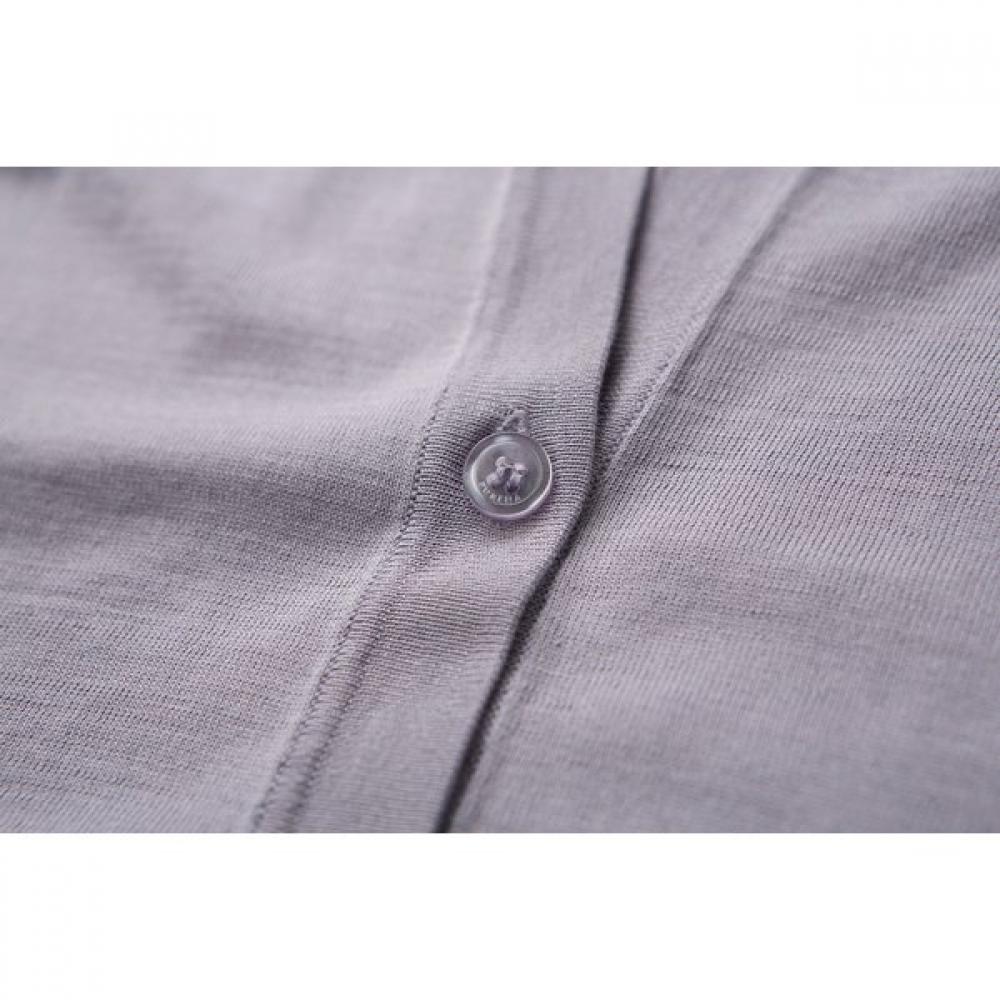 FURINA Silk Cotton V Neck Button Cardigan