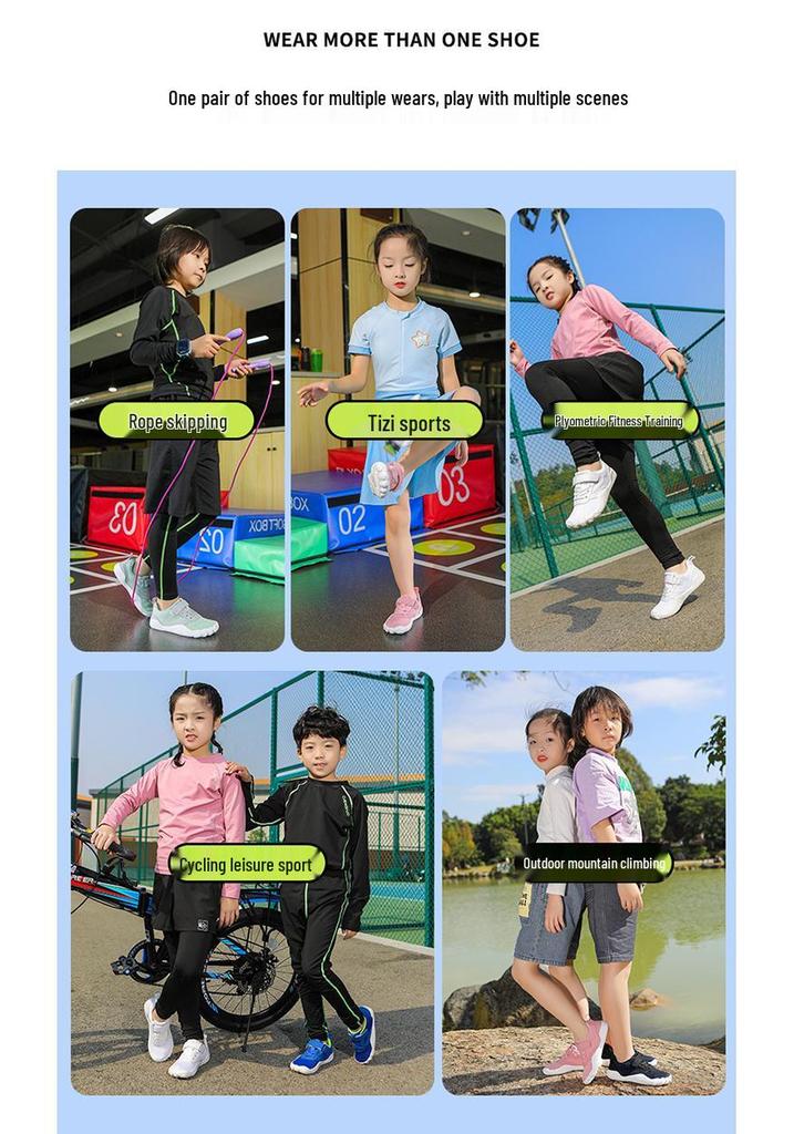2026 Kids' Breathable Mesh Sports Shoes: Wear-Resistant, Soft Sole, Ideal for Spring, Summer, Autumn Running and Outdoor Play.