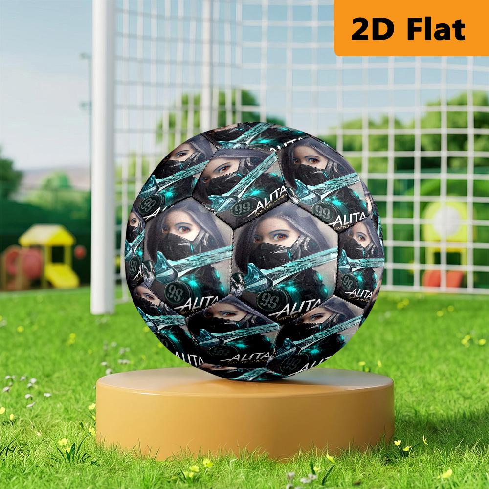 Alita: Battle Angel - Futuristic Warrior Soccer Ball Suitable for Both Training and Competition No. 5 Football Very Elastic