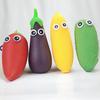 Cartoon Gemüse Quetschspielzeug Große Augen Paprika Aubergine Banane Bittermelone Quetsch Fidget Spielzeug Angstlinderung Obst Kneten Sensorisches Spielzeug