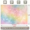 2D Pastel Watercolor Rainbow Backdrop Sparkle Kids Birthday & Party Decoration Background