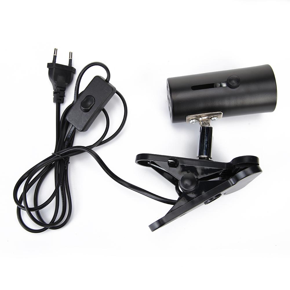 E27 Pet Light Holder Heating UVA UVB Clip-on Bulb with Cover Reptile Lamp Set Energy Saving Lighting Accessories