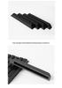 Piano Key Leather Set: White & Black Matte Finish, Complete 52-Key Accessories