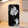 A-Astronaut in Space   Phone Case For iPhone 17,16,15,14,13,12,11 Plus,Pro Max,XS,Soft Silicone Black Cover