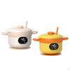 Insulated Bowl Tableware Constant Temperature Feeding for Toddlers Beige