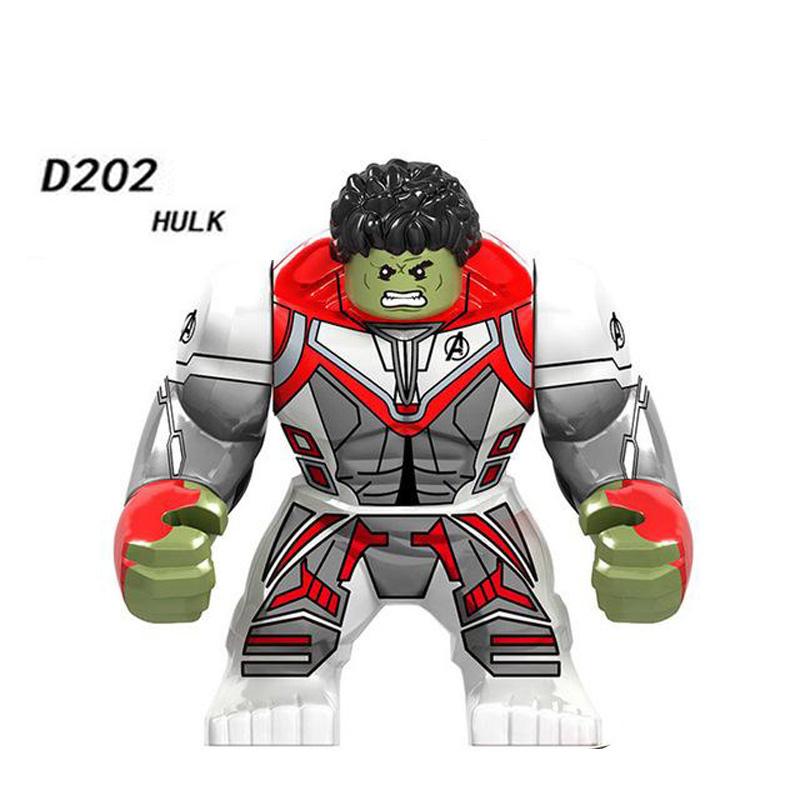 Non-Toxic Superhero Figure Panther Red Hulk Big Size Crocodile Thanos Hulk Building Blocks Children Assembled Educational Toys