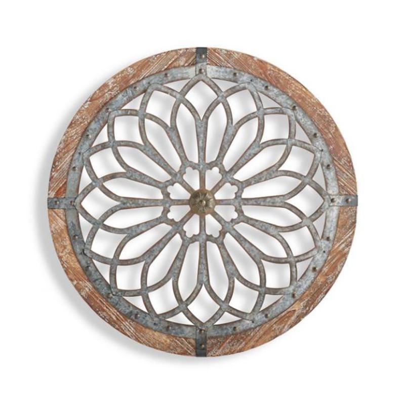 

20CM Round Wall decor Art Wooden Hanging Ornament Wall Mount Creative Design Rustic Home Resturant Living Room Decoration