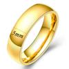 Gold Color Wedding Bands Couple Ring for Women Men Jewelry Stainless Steel Engagement Rings Anniversary Gift Design Wholesale