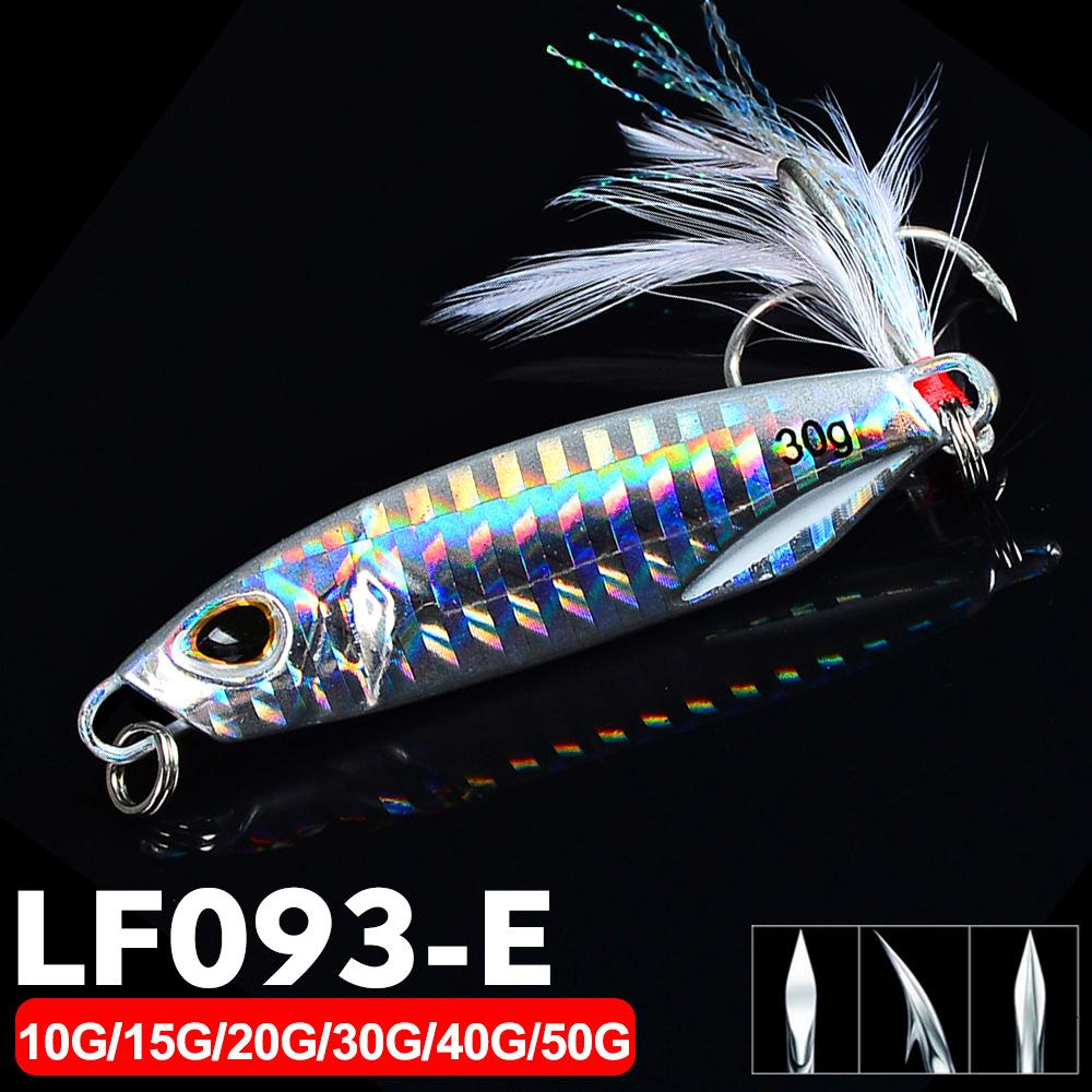 

PROBEROS Железная пластина Свинцовая рыба Длинный бросок Металлическая наживка Бионическая ложная наживка Погружная железная пластина 30G