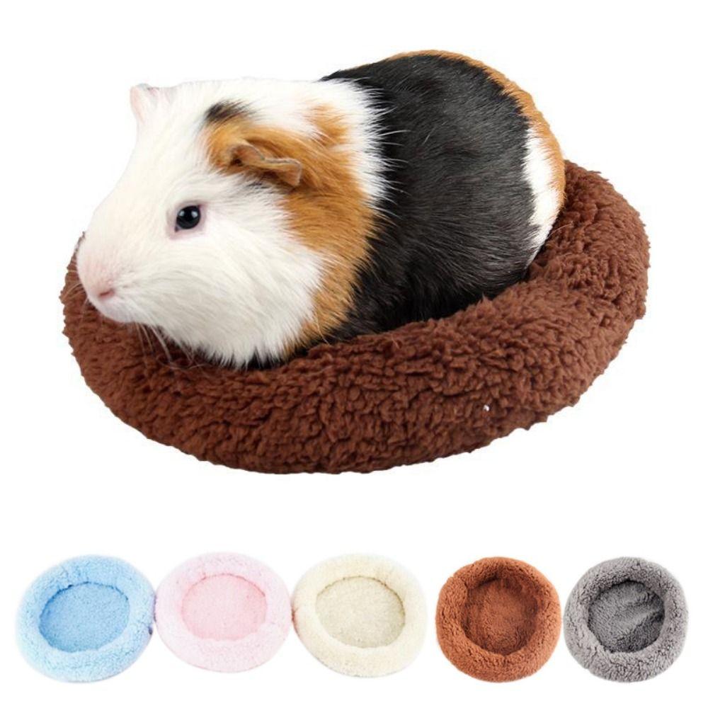 

Warm Hedgehog Winter Mat Round Hamster Sleeping Bed Guinea Pig Round Cage Mat Winter L