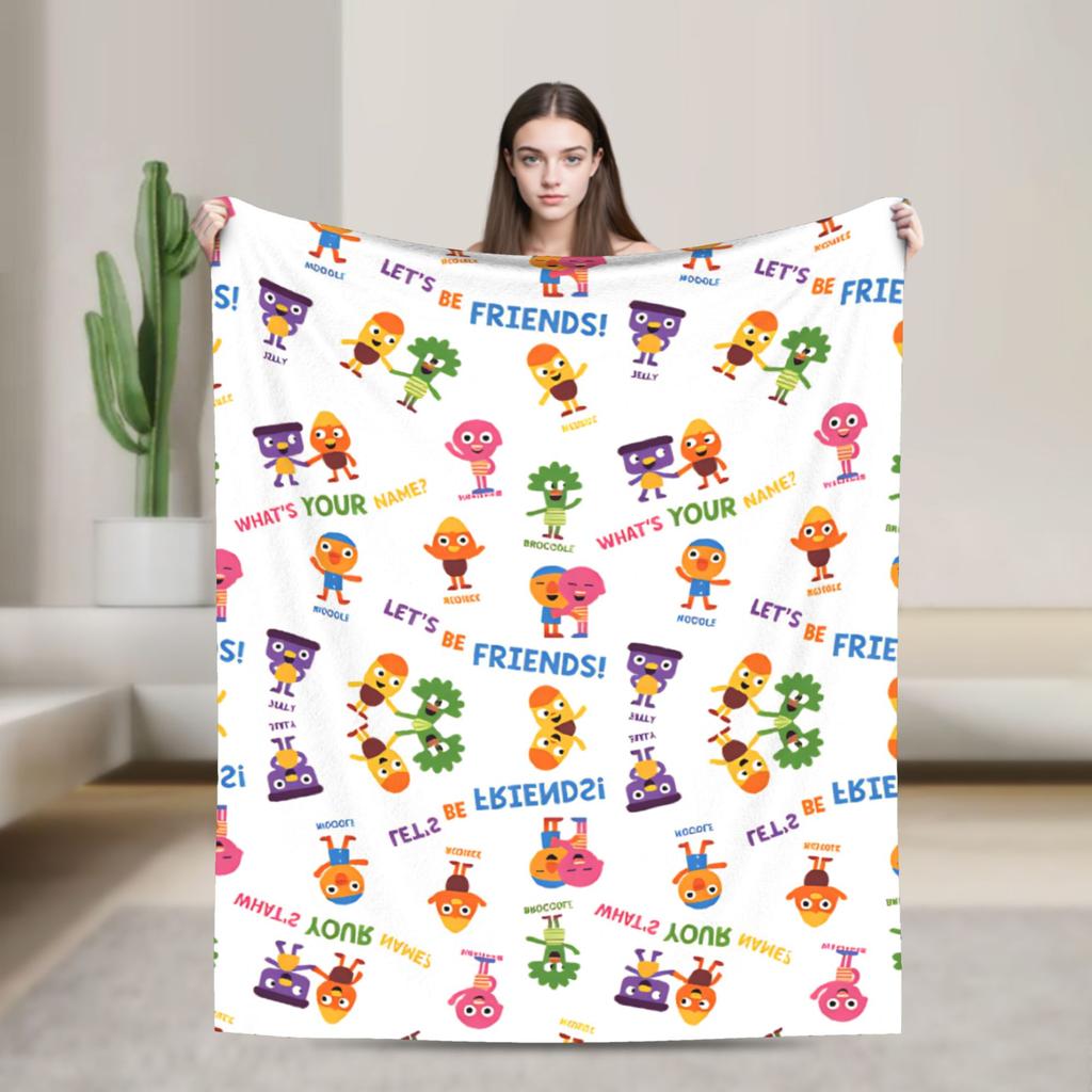 Warm Soft Blanket Picnic Finny the Shark Confetti Birthday Throw Blanket Super Simples Flannel Bedspread For Sofa Bed Cover
