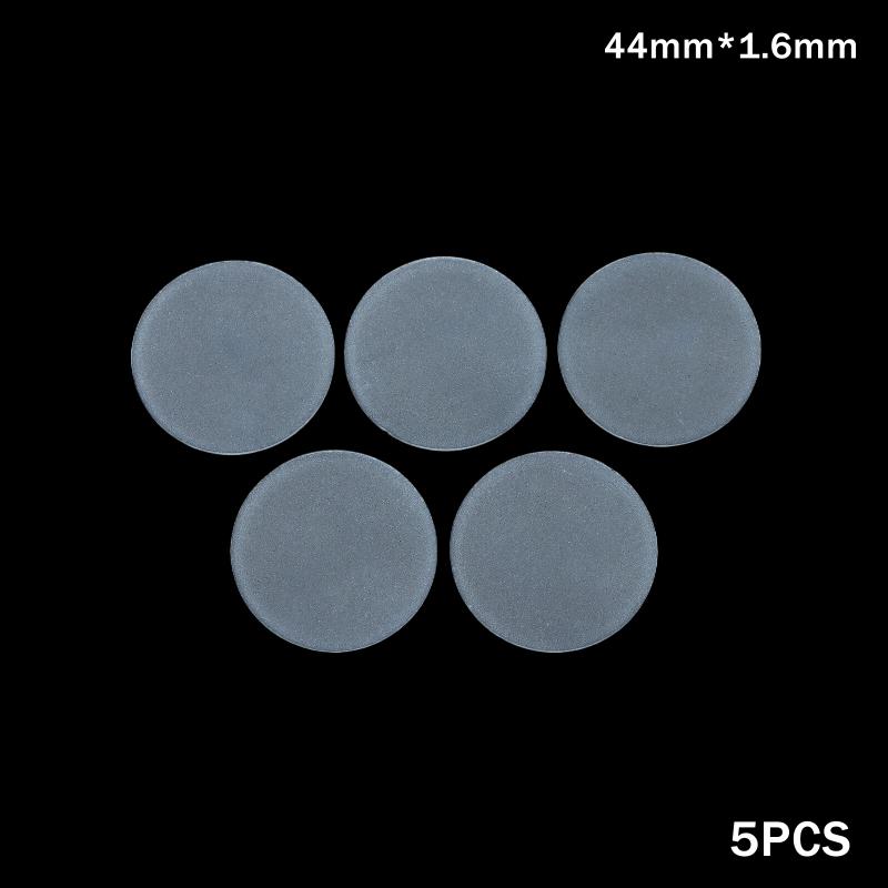 5 Stück Matts Glas Rund Flach Halbtransparent Frosted Glas Lampenschirm für LED Lampe Deckenleuchte Taschenlampe