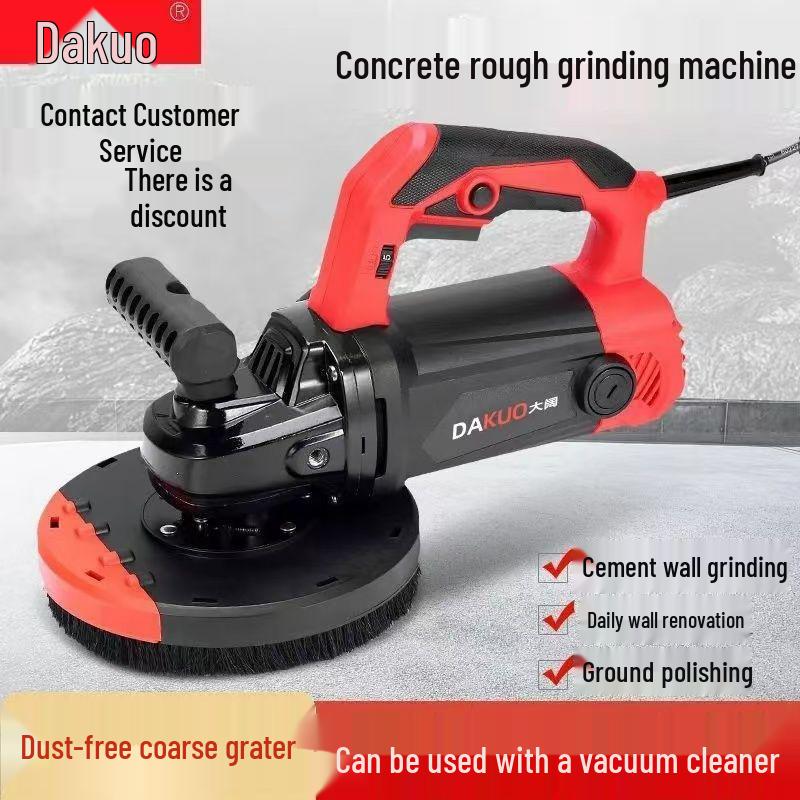 Electric Cement Floor Grinder with Grinding Discs – Wall Scraper & Putty Planer