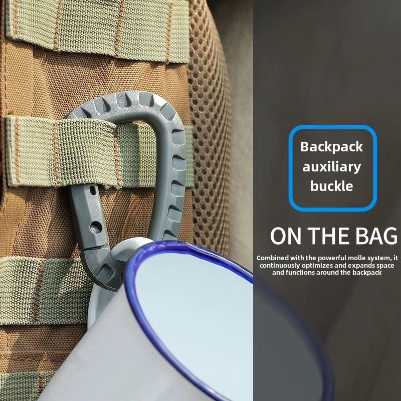 1-5 PCS of key chain outdoor backpack hiking hook, camping hiking bag buckle, outdoor hiking backpack buckle, key D buckle