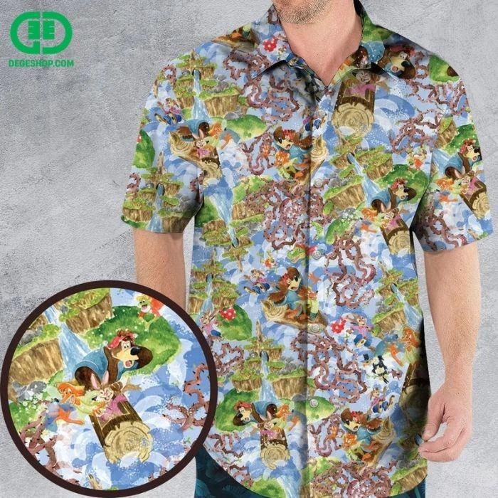 Волшебное Королевство Сплэш Маунтин Гавайская Рубашка Унисекс Футболка M