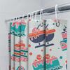 Blue Red White Cartoon Pattern Shower Curtain For Bathroom Home Decor Waterproof Washable Bath Linen 72X180Cm (Set)   Colorful C