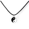 Yin Yang Pendant Necklace for Mens - Adjustable Cord Necklace