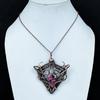 Rhodonite Pendant Gemstone Jewelry, 999 Copper Wire Wrapped Handmade Pendant, Latest Design Jewelry
