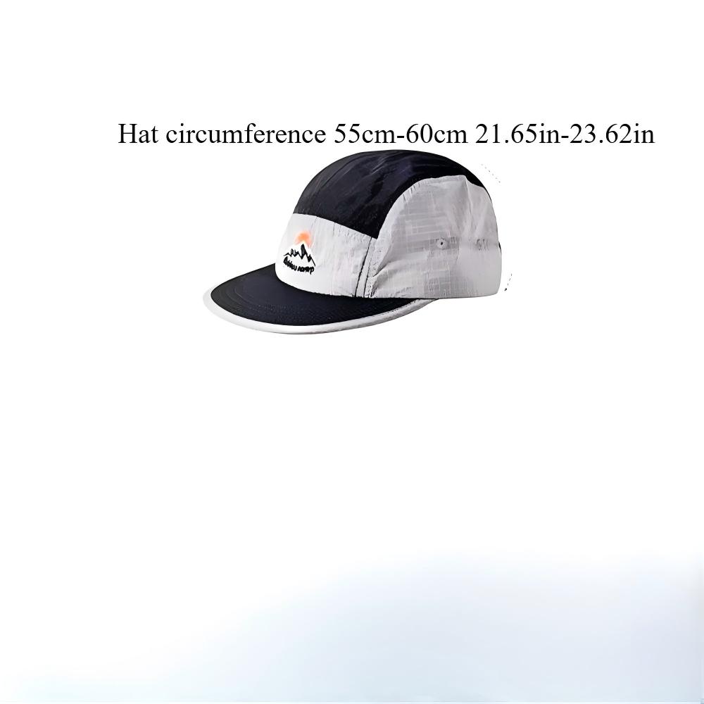 Outdoor Schnelltrocknend UV-Schutz Farbblock Baseballkappe Leicht Atmungsaktiv Sonnenhut Kurzer Schirm Praktisch Unisex Design