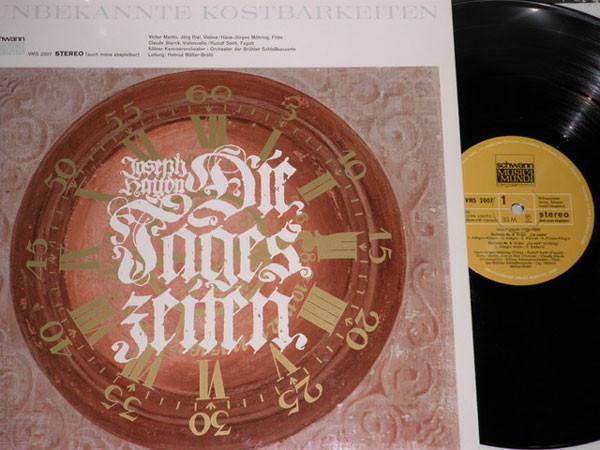 

LP Record HELMUT MULLER BRUHL KOLNER KAMMERO Haydn Die Tageszeiten Sinfonie Nr VMS2007 SCHWANN MUSICA 1966 Germany Classical Used