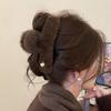 Plush Hair Clip Autumn Winter Woman Hair Accessories Large Shark Clips  Girls Headwear Korean Female Headdress
