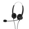 H360DUSB Double Sided Headset Black Volume Adjustment USB Business Headset with USB Plug for