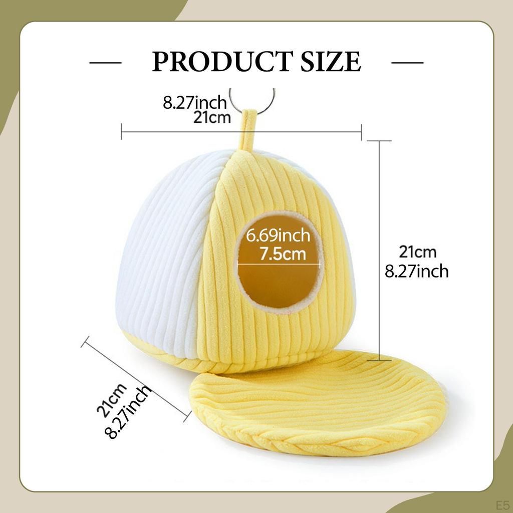 Vogelnest für Käfigbett Bequemes Sittichzubehör Komfortabel mit Matte Papageienhaus