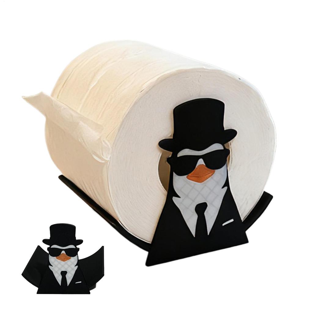ABS Pinguinform Toilettenpapierhalter Badezimmer Taschentuchständer Niedlicher Pinguin Toilettenrollenhalter Dekoration Schmuckstück Für Toilette