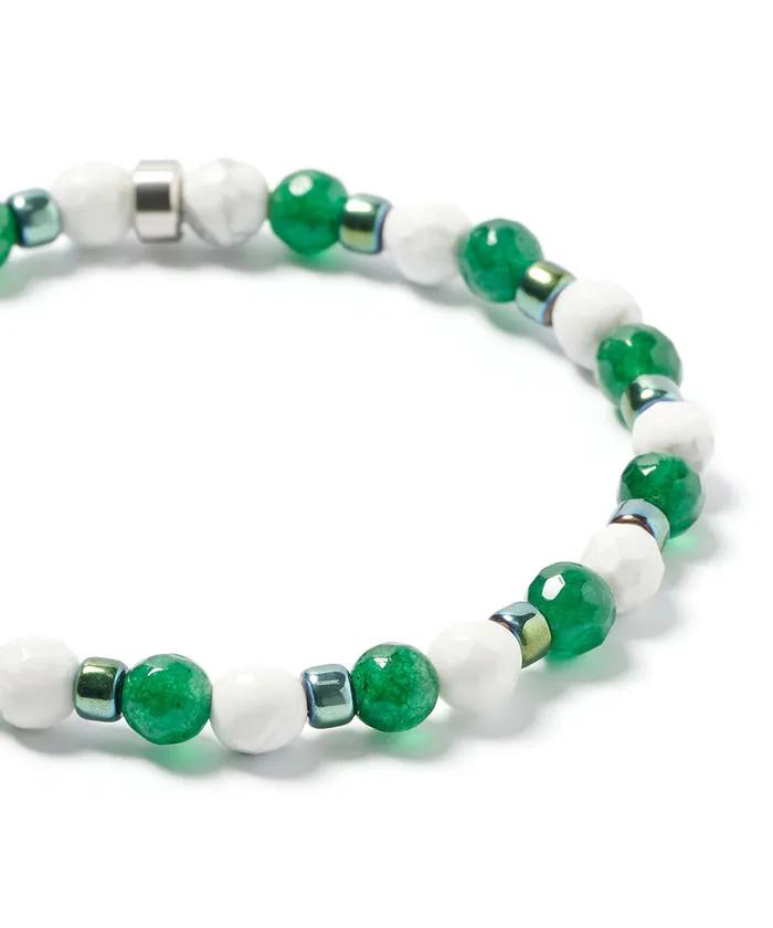 Green Point Triple Mix Gemstone Bracelet (C2503AC1343_GN)