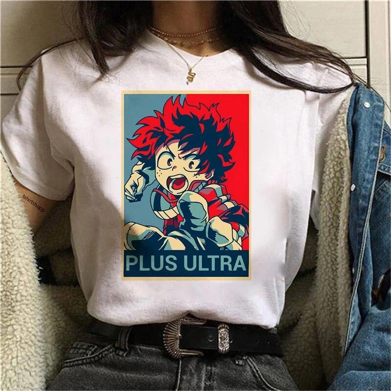 Anime Clothes Shoto Todorok TShirt Deku Harajuku TShirts My Hero Academia T-Shirt Boku No Hero Academia Tshirt Bakugou TShirt Unisex