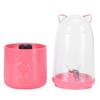 500ML Portable Small Blender USB Rechargeable Electric Fruit Juicer 4 Blades Mixing CupPink Upgrade