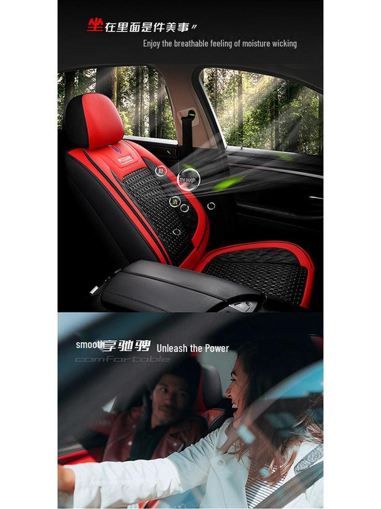 Universeller 5-Sitzer Vollumfassender Autositzbezug - Ganzjahres-Cartoon-Design