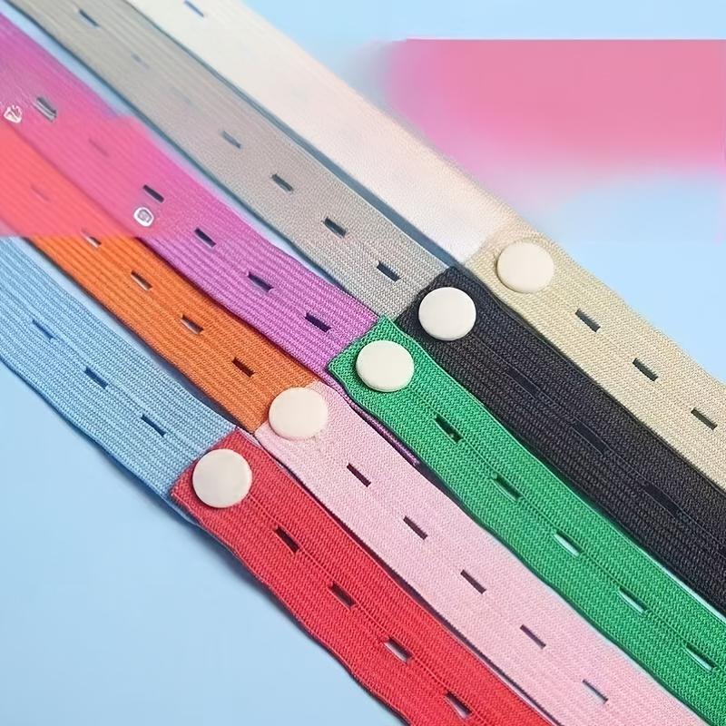 DIY Sewing Accessories Button Hole Knit Elastic Bands Ribbon Tape Colorful White Black Wire Webbing