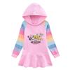 Girls' Stylish Hooded Sweatshirt Dress with Long Sleeves for Spring & Autumn 2026