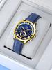 Trendy Belt Watch Men'S Automatic Calendar Luminous Quartz Watch