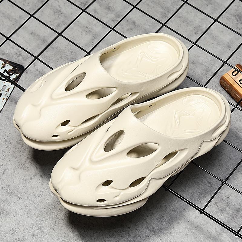 Fashion New Women Men Clogs Summer Female Thick Bottom Home Slides Soft EVA Dry Wedges Platform Garden Shoes Beach Sandals