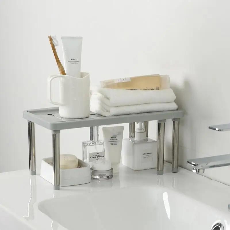 1Pc Retractable Shelf Multifunction Storage Rack Household Sundries Organizer Kitchen Seasoning Bottle Stainless Storage Racks