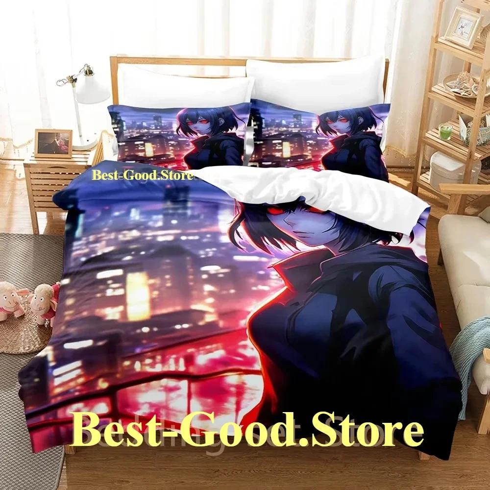 Tokyo Ghoul Touka Kirishima Beding Set Printed With Pilowcase Bed Soft Duvet Cover Soft Single Double Quen Super King-Sized Dimensionsd Dimensions