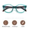 New Retro Small Round Frame Elderly Reading Glasses High Definition Blue Light Blocking Far Sight Eyeglasses for Women and Men