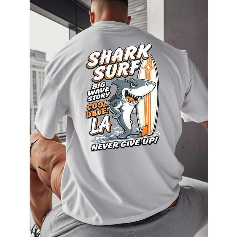 Men's Cool Short-sleeved T-shirt American Fashion Large Size Printed Bottoming Shirt,Wide Spring and Summer Round Neck Casual Versatile Top, PLUS SIZE