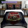 3pcs Duvet Cover Set (1*Duvet Cover + 2*Pillowcase, Without Core),football team.C Print Bedding Set, Bedroom Decor, All‑Season, Birthday Gift