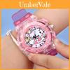 Ku Luo Mi Girls' Electronic Watch With Time Display And Glow-in-the-dark Feature Ideal Toy For Kindergarten Birthday Gift